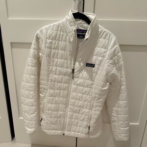Patagonia White Quilted Jacket